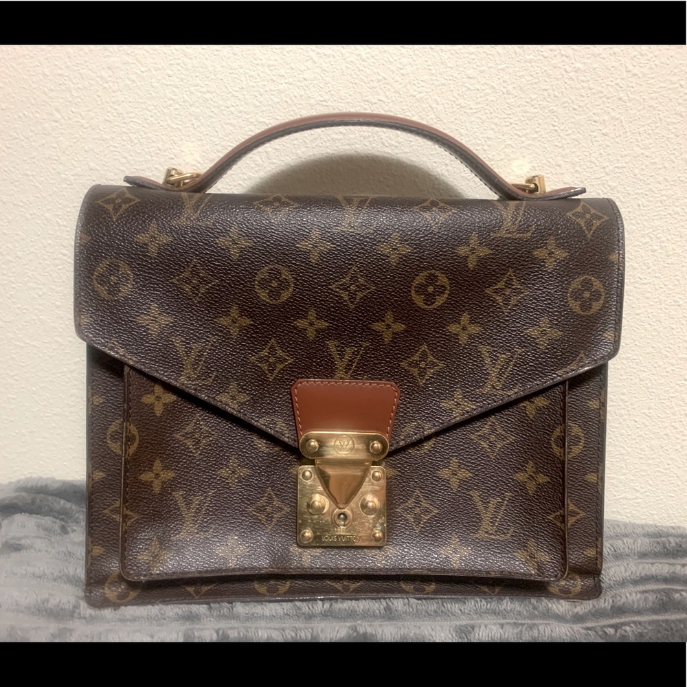 SOLD! Louis Vuitton Monceau Crossbody Briefcase! - Picture 1 of 16
